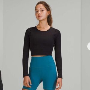 Lululemon Ebb to Street Cropped Long Sleeve
